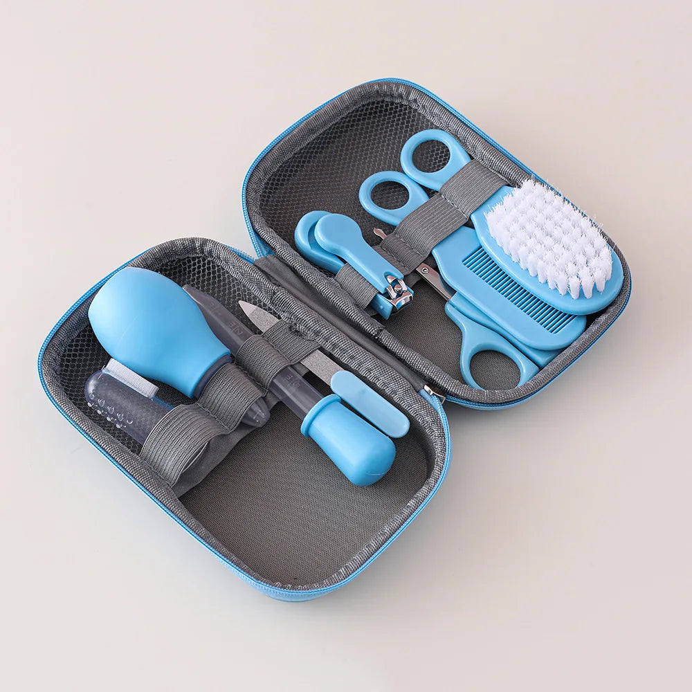 8PCS Baby Care Cleaning Set Nail Clippers Comb Head