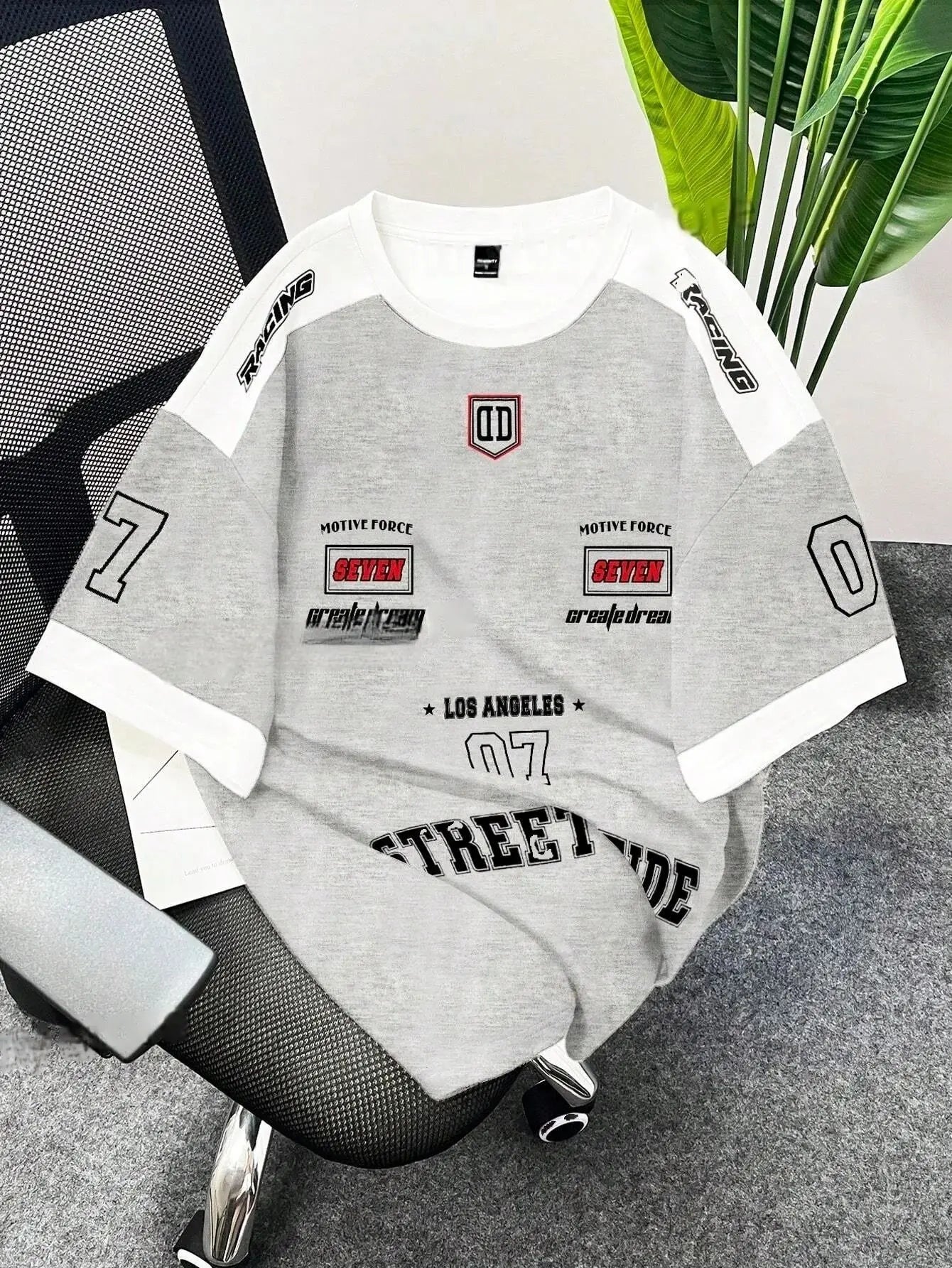 Summer new men's T-shirt 3D digital printed short-sleeved