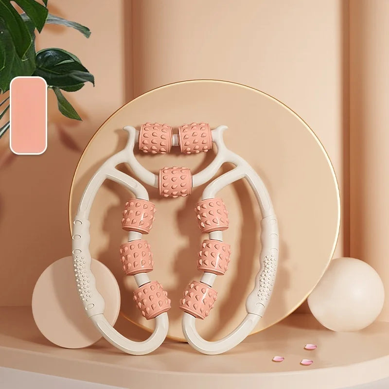 9-Wheel Leg Massager Roller for Calf Muscle Relaxation,