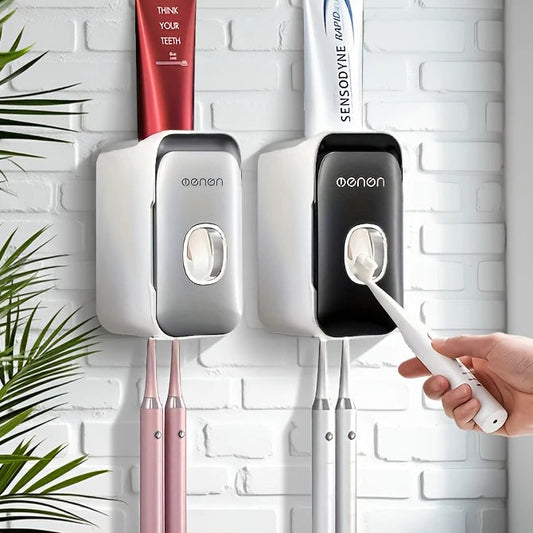 MENGNI Toothpaste Dispenser Wall-Mounted Bathroom