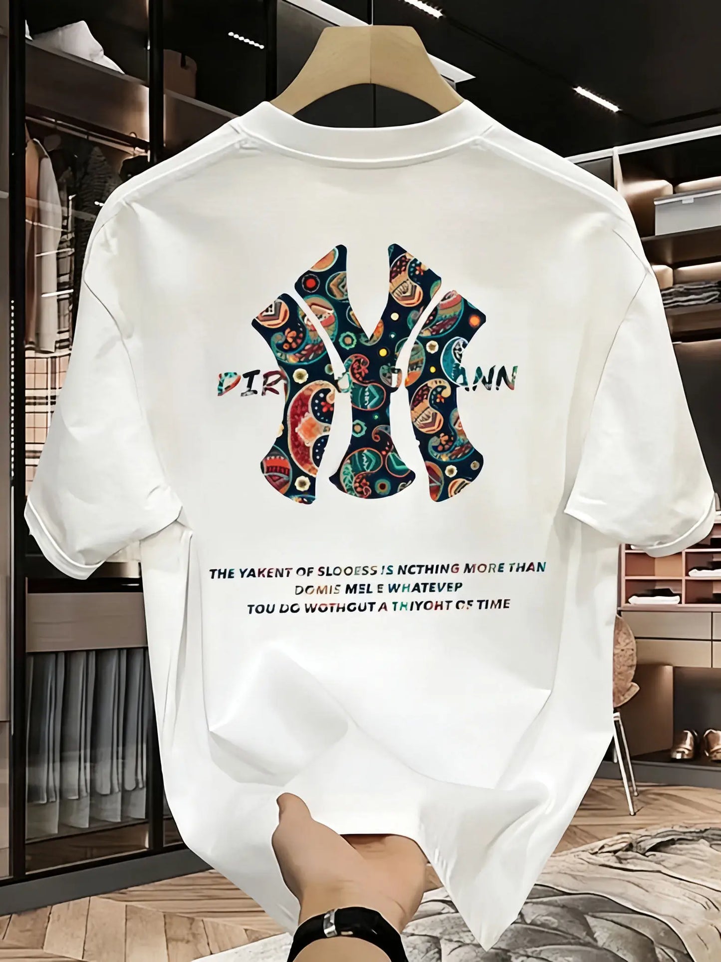 Men's summer printed T-shirt - High-quality, casual,