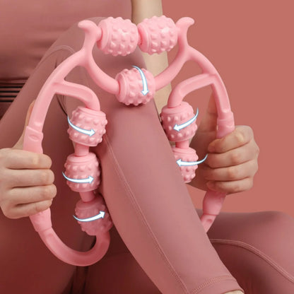 9-Wheel Leg Massager Roller for Calf Muscle Relaxation,
