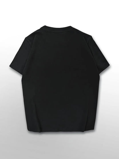 【0933】  Letters and angels Round neck women's T-shirt
