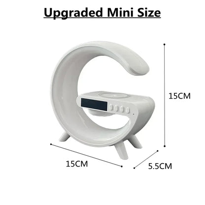 Multifunction Wireless Charger Stand Pad RGB Light Alarm