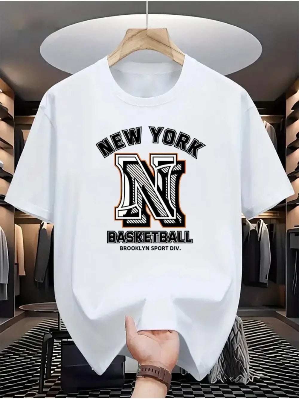 Fashionable summer men's letter printed comfortable