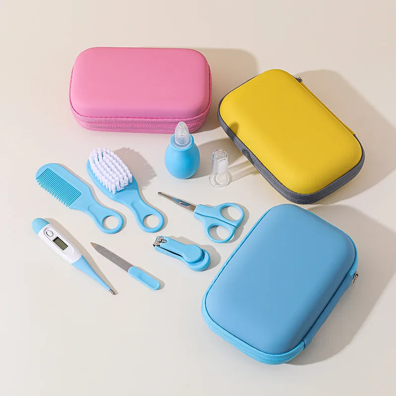 8PCS Baby Care Cleaning Set Nail Clippers Comb Head