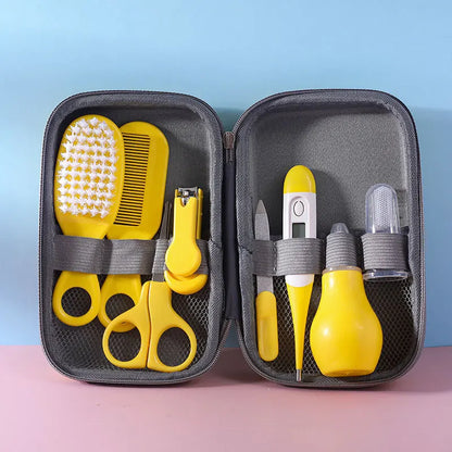 8PCS Baby Care Cleaning Set Nail Clippers Comb Head