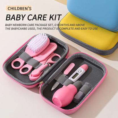 8PCS Baby Care Cleaning Set Nail Clippers Comb Head