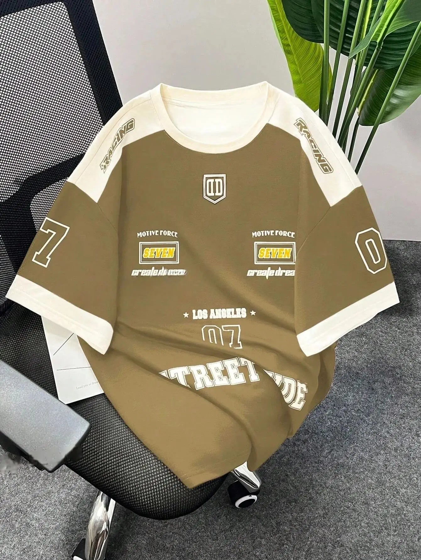 Summer new men's T-shirt 3D digital printed short-sleeved