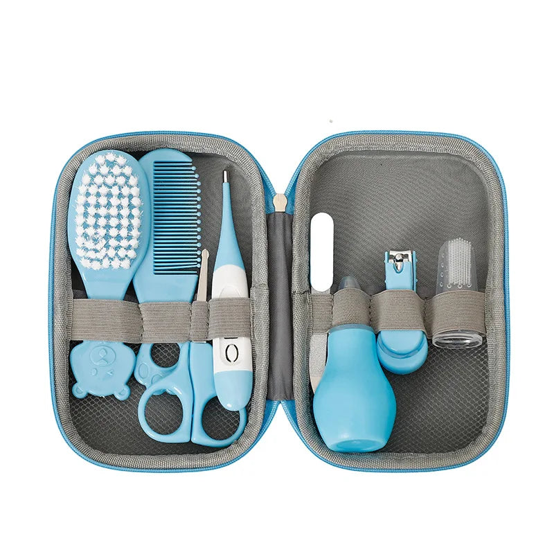 8PCS Baby Care Cleaning Set Nail Clippers Comb Head