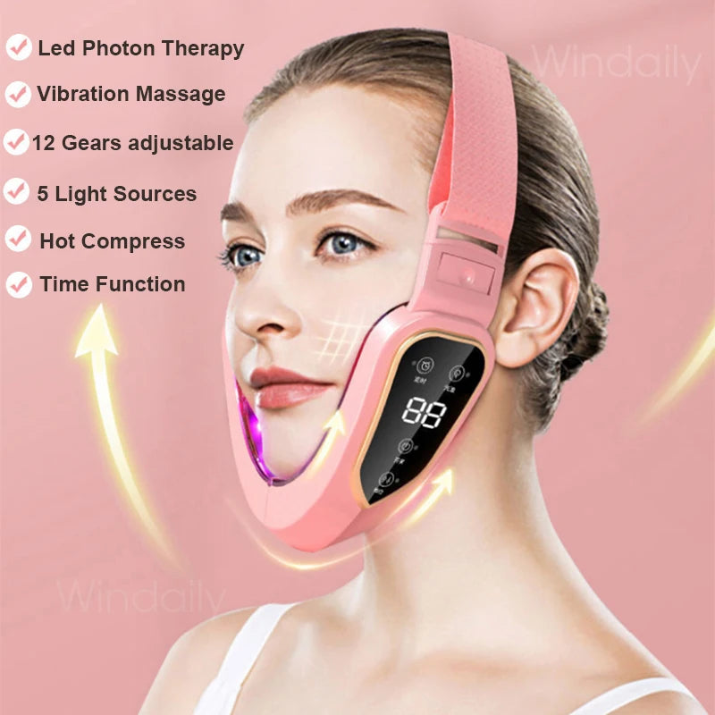 Facial Lifting Device LED Photon Therapy Facial Slimming