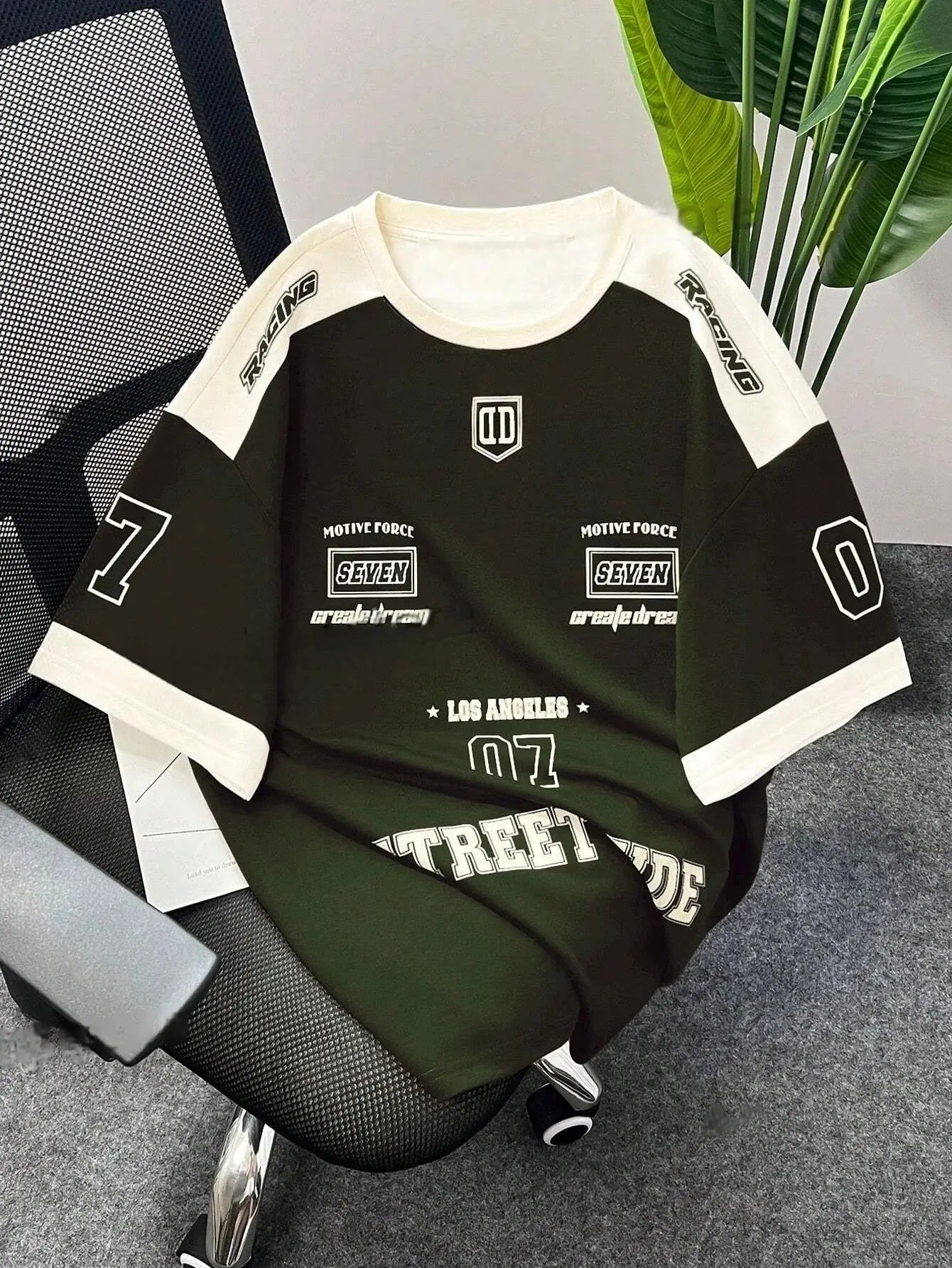 Summer new men's T-shirt 3D digital printed short-sleeved