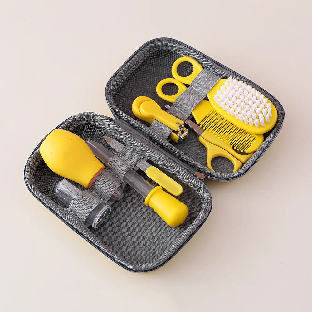 8PCS Baby Care Cleaning Set Nail Clippers Comb Head