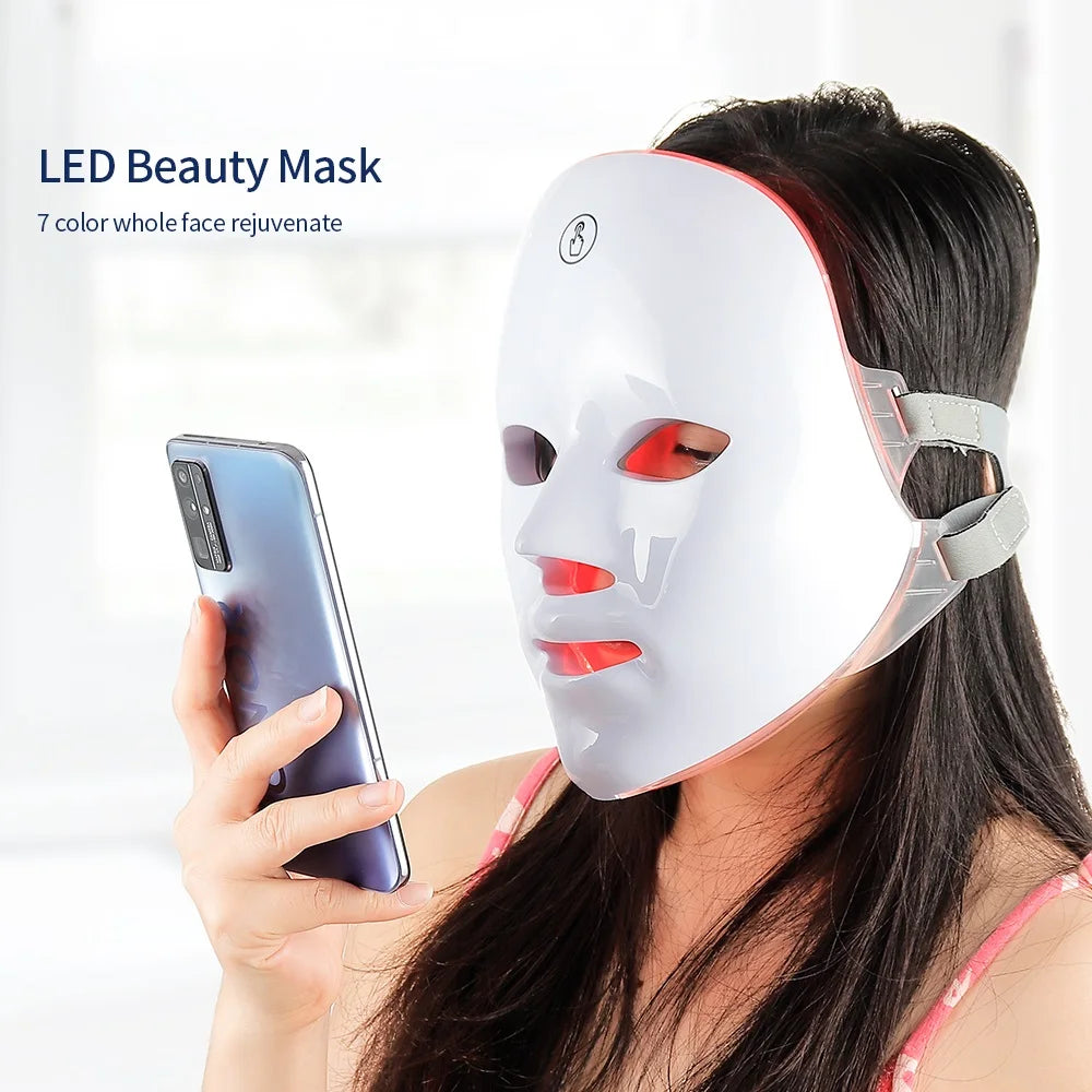 Wireless 7 Colors LED Face Beauty Machine Photon