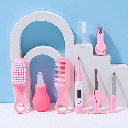 8PCS Baby Care Cleaning Set Nail Clippers Comb Head