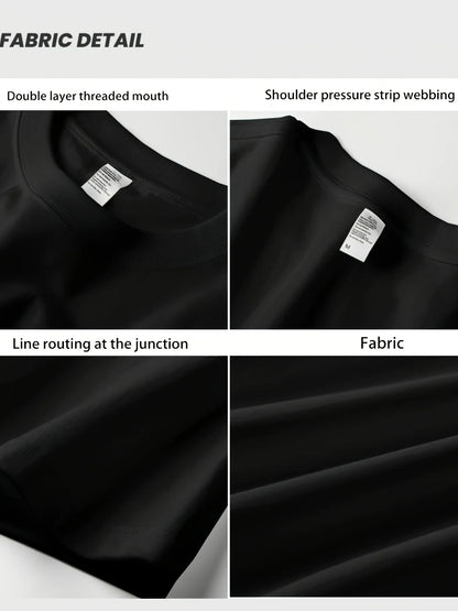100% cotton men's casual loose T-shirt fashionable trendy