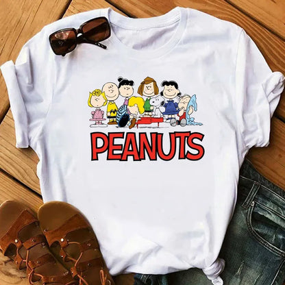 Women's Snoopy T Shirts Summer Casual Short Sleeve