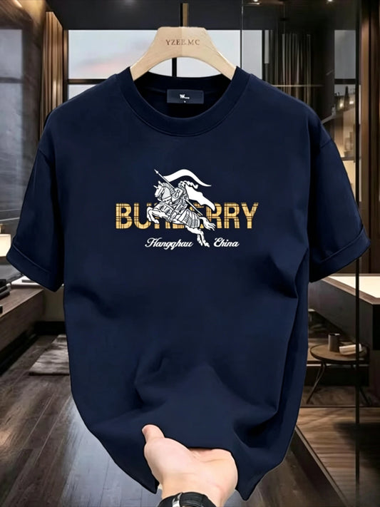 Men's  Women's Cotton Luxurious Letter Print T-shirts